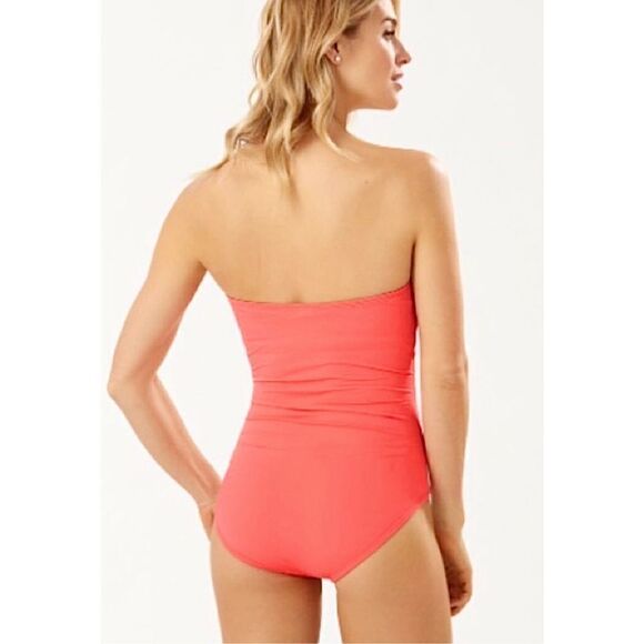 New. Tommy Bahama coral Swimsuit. Size 6 MSRP $149 - Picture 3 of 10